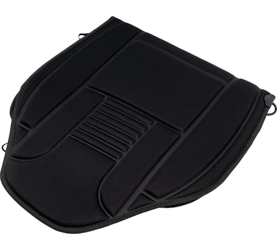 Изображение товара Накидка на сиденье с электроподогревом 1000 х 500 мм со спинкой, регулятором, черная DolleX NSP-100