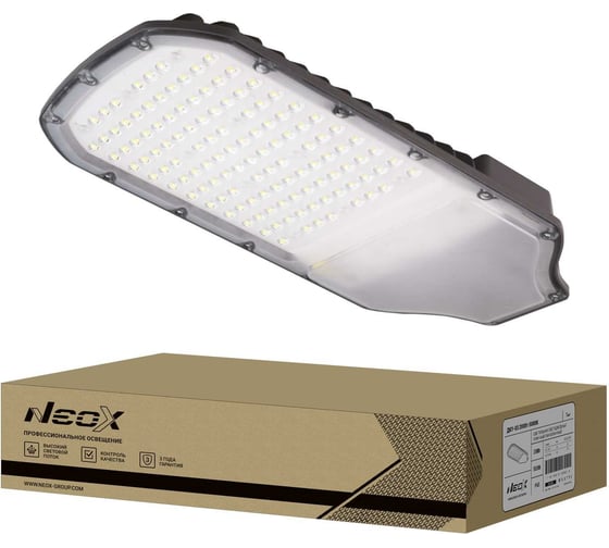 Изображение товара Светильник уличный Neox сд ДКУ-03 200Вт 230В 5000К 26000Лм 130лм/вт линзованный ip65 4690612042831