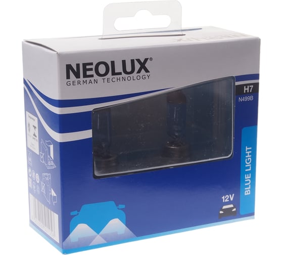 Изображение товара Автолампа NEOLUX H7 55 PX26d BLUE LIGHT 4000K бокс, 2шт 12V 1 10 N499B-2SCB
