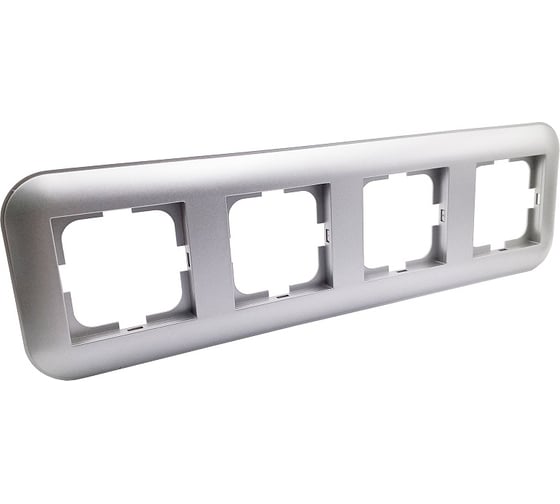 Изображение товара 4-местная рамка OVIVO LOFT, серебро, 404-100010-228