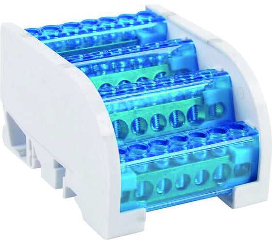 Изображение товара Шины на DIN-рейку HLT в корпусе (кросс-модуль) "Лесенка" 3L+PEN 4x15 081-06-011