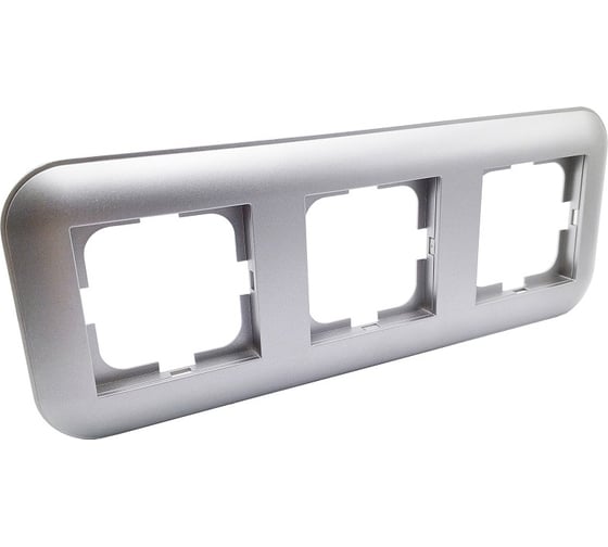 Изображение товара 3-местная рамка OVIVO LOFT, серебро, 404-100010-227