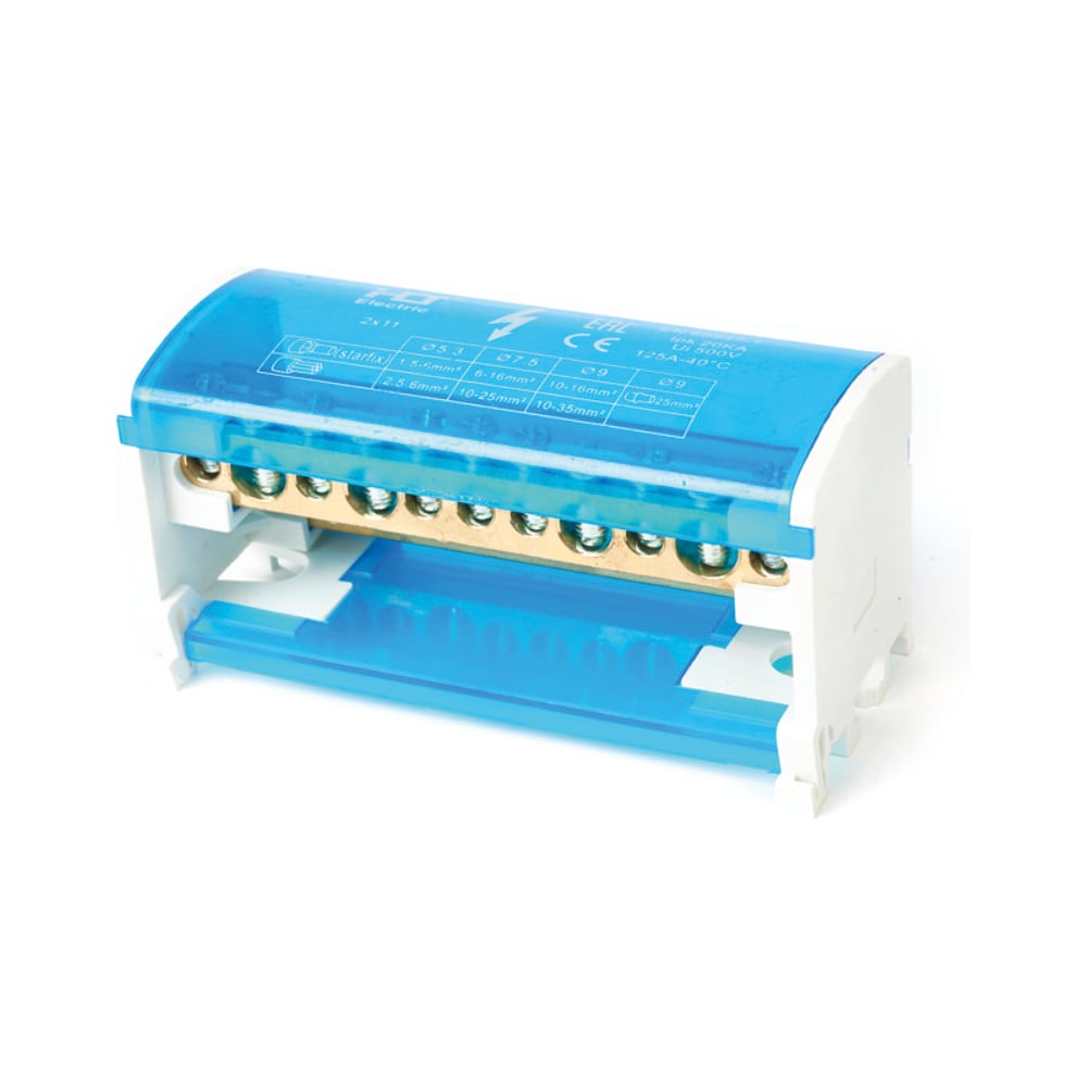 Изображение товара Шины на DIN-рейку HLT в корпусе (кросс-модуль) L+PEN 2x11 081-06-02