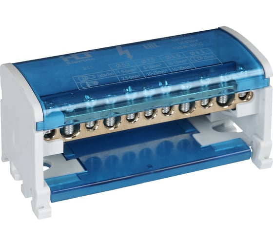 Изображение товара Шины на DIN-рейку HLT в корпусе (кросс-модуль) L+PEN 2x11 081-06-02