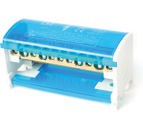 Изображение товара Шины на DIN-рейку HLT в корпусе (кросс-модуль) L+PEN 2x11 081-06-02