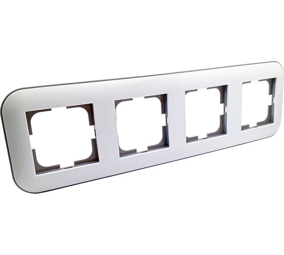 Изображение товара 4-местная рамка OVIVO LOFT, белый/серый, 404-010003-228