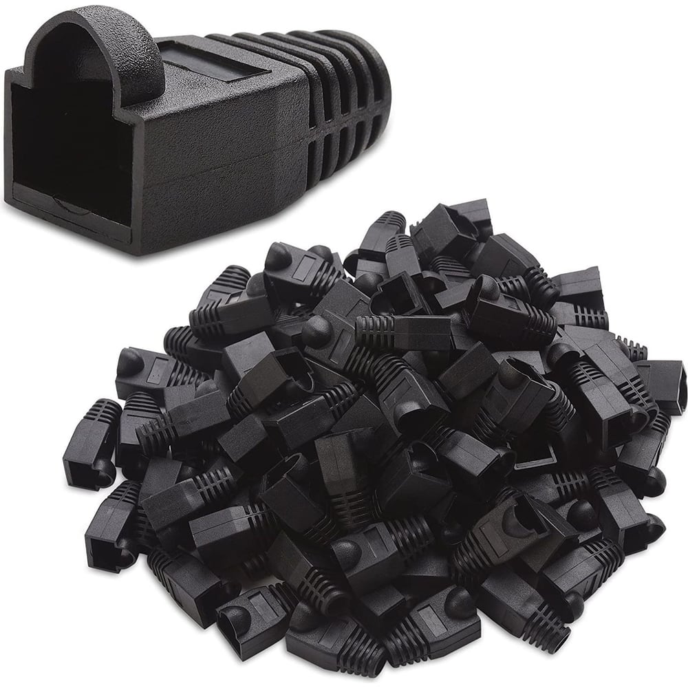 Изображение товара Колпачок изолирующий 5Bites RJ45 черный 100шт US016-BK