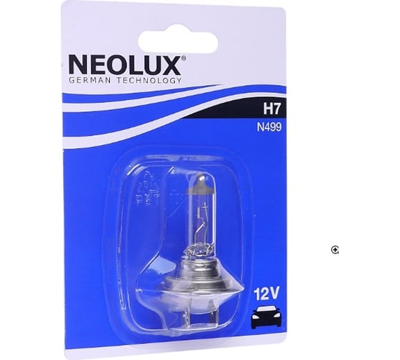 Изображение товара Автолампа NEOLUX H7 55 PX26d блистер 12V 1 10 100 N499-01B