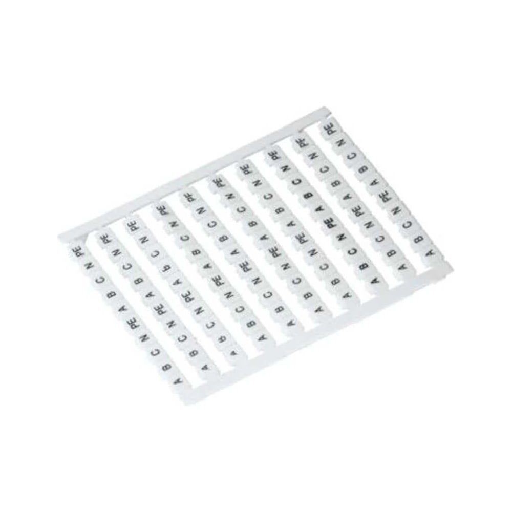 Изображение товара Маркеры HLT для клемм с нумерацией 1-10, 500 шт, белый пластик