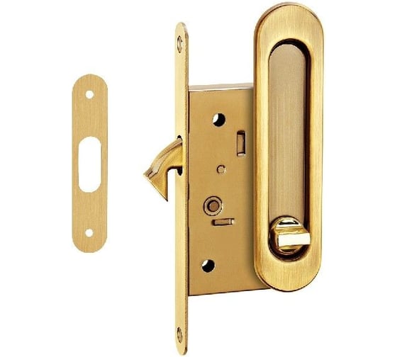 Изображение товара Комплекты ручек для раздвижных дверей с замком TIXX INSDH-BK 501 SG