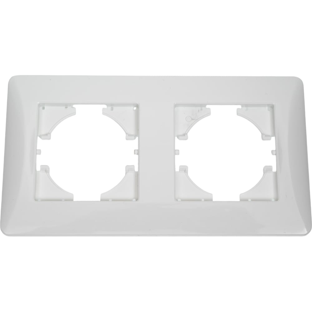 Изображение товара Рамка GUSI ELECTRIC Ugra 2-местная для электросетей белая