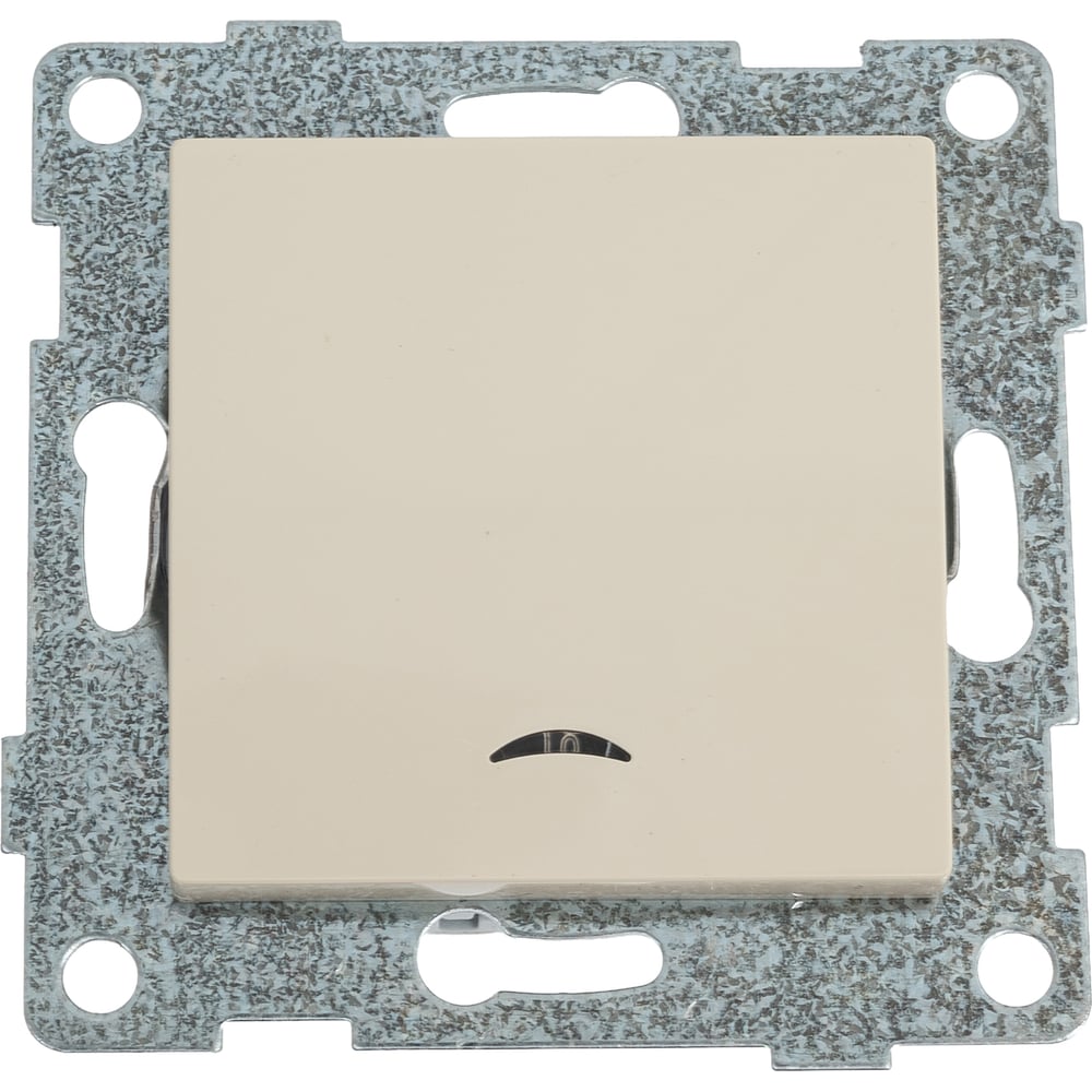 Изображение товара Выключатель GUSI ELECTRIC Ugra 1 клавиша индикация 10А 250В бежевый