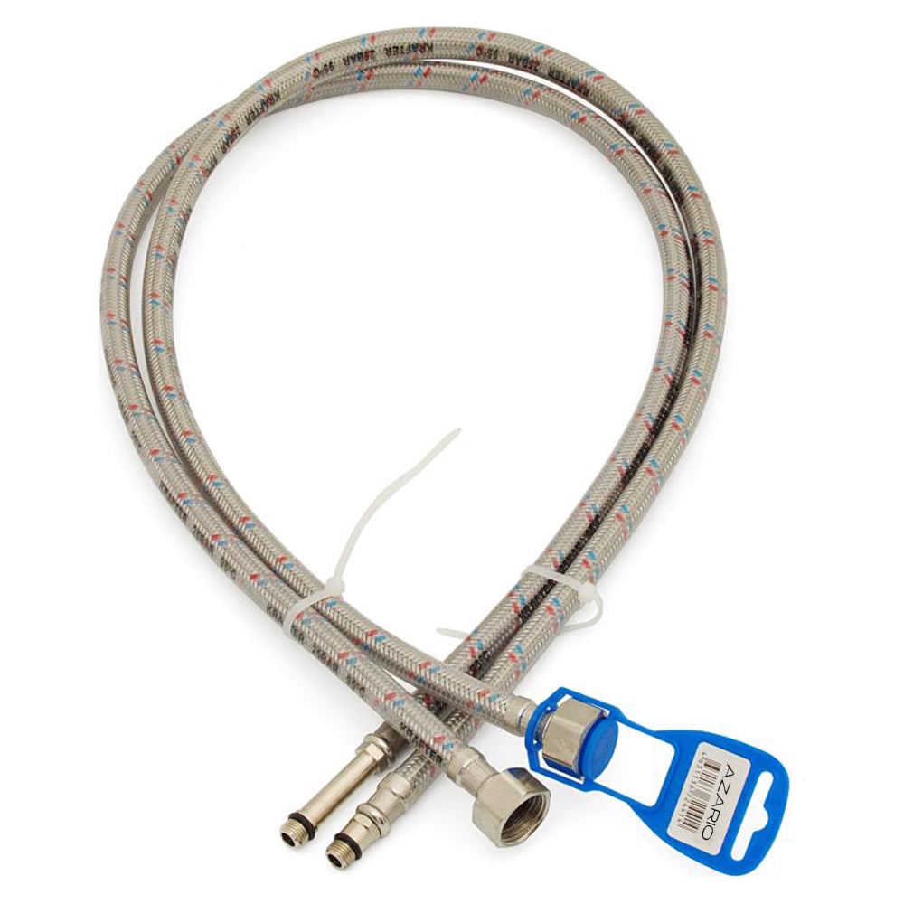 Изображение товара Подводка для смесителя Azario LUXe 1.5 м с силиконовой оболочкой