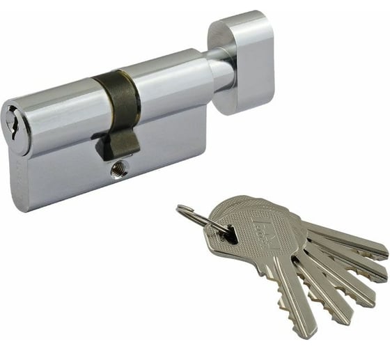 Изображение товара Цилиндровый механизм НОРА-М ЛУВ-60 30-30 хром Х 5333