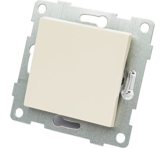 Изображение товара Выключатель GUSI ELECTRIC Ugra 1 клавиша, СУ, 10А, 250В, бежевый С11В1-003