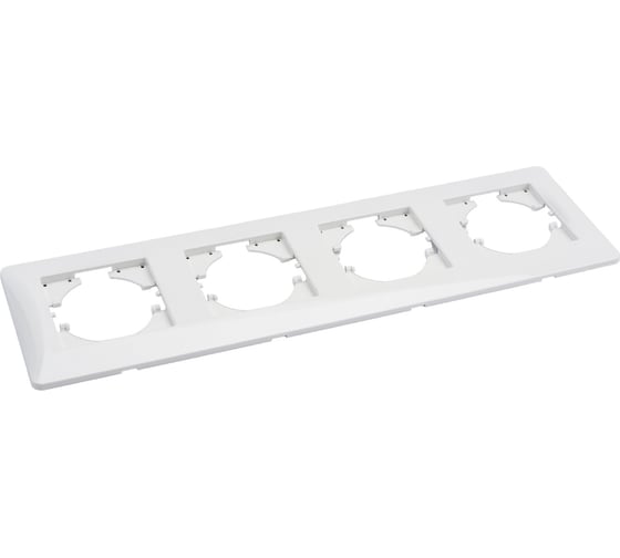 Изображение товара Рамка GUSI ELECTRIC Ugra 4-местная, цвет белый С1140-001