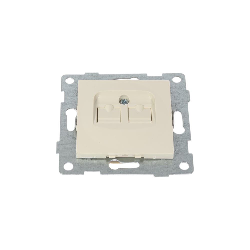 Изображение товара Компьютерная розетка GUSI ELECTRIC Ugra МЕХ RJ45, одинарная, СУ, бежевая С11К1-003