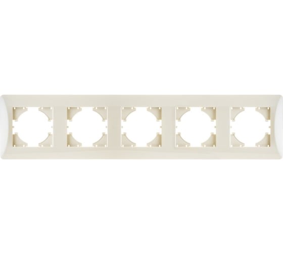 Изображение товара Рамка GUSI ELECTRIC Ugra 5-местная, цвет бежевый С1150-003
