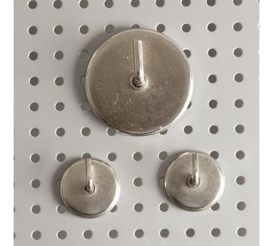 Изображение товара Магнитный крючок, 2 шт. КОБАЛЬТ основание 37,5 мм, до 3,6 кг, блистер 918-078