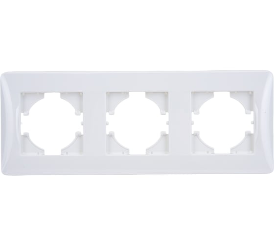 Изображение товара Рамка GUSI ELECTRIC Ugra 3-местная, цвет белый С1130-001