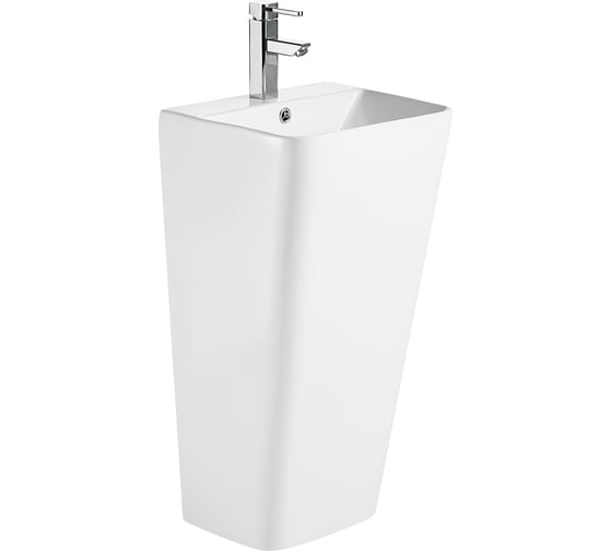 Изображение товара Напольная отдельностоящая раковина Azario FRETTA SQUARE прямоугольная, размер 440x380x835 мм 00082205