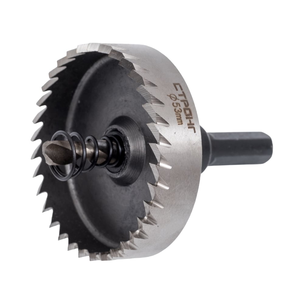 Изображение товара Коронка по металлу цилиндрическая 53 мм HSS Strong для дерева металла и пластика