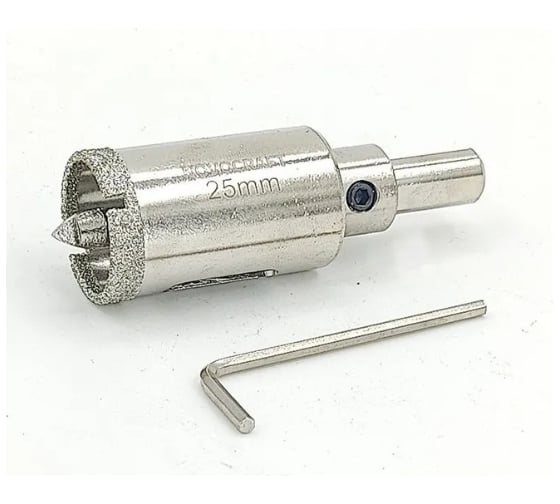 Изображение товара Коронка по керамогрaниту 25 мм с центрирующим сверлом NOVOCRAFT СAТ025077601