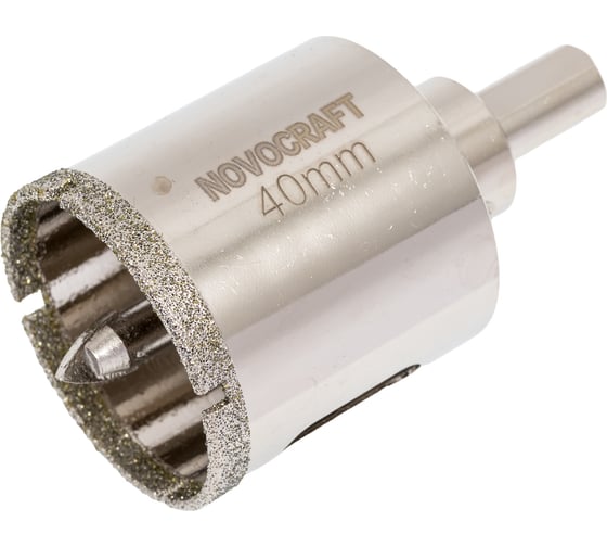 Изображение товара Коронка по керамогрaниту 40 мм с центрирующим сверлом NOVOCRAFT СAТ040077601