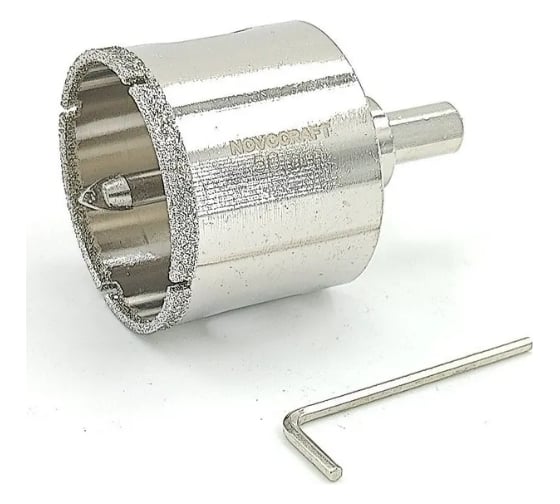 Изображение товара Коронка по керамогрaниту 50 мм с центрирующим сверлом NOVOCRAFT СAТ050077601