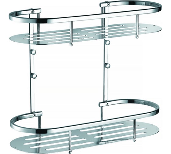 Изображение товара Двухэтажная полка Azario хром AZ-837-2 00082010