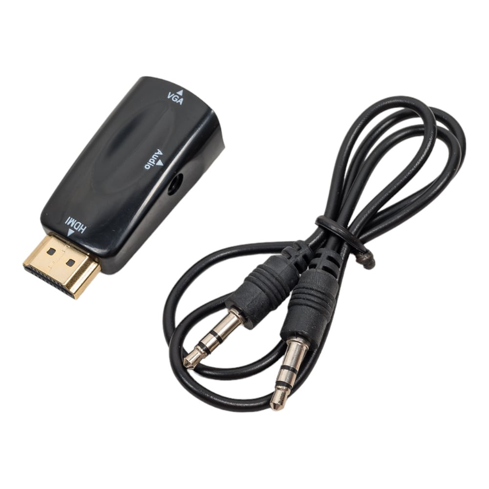 Изображение товара Адаптер Filum HDMI A male Vga female mini jack female компактный адаптер для мультимедиа