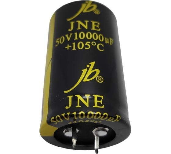 Изображение товара Электролитический конденсатор JB Capacitors 10000мкФ, 50В, 105c, 30x50мм, (snap-in), JNE1H103M10003000500-114