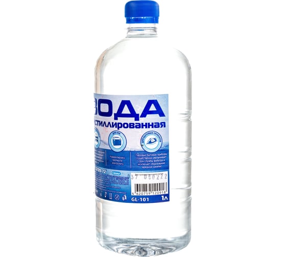 Изображение товара Вода дистиллированная 1 л Glanz GL-101