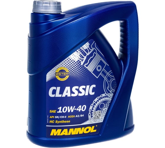 Изображение товара Моторное масло полусинтетическое Classic 10w40, 4 л MANNOL 1101