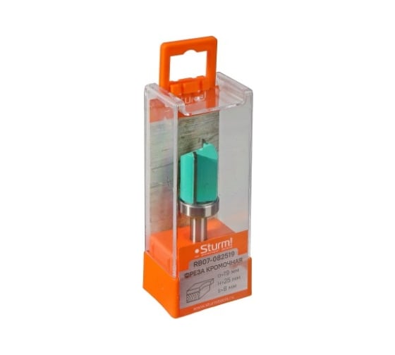 Изображение товара Фреза кромочная с верхним подшипником DxHxL 19x25x66 мм, хв-к 8 мм Sturm RB07-082519