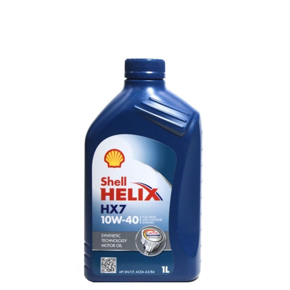 Полусинтетическое моторное масло SHELL 10W40 550051574 Helix HX7 10w40 - фото 1