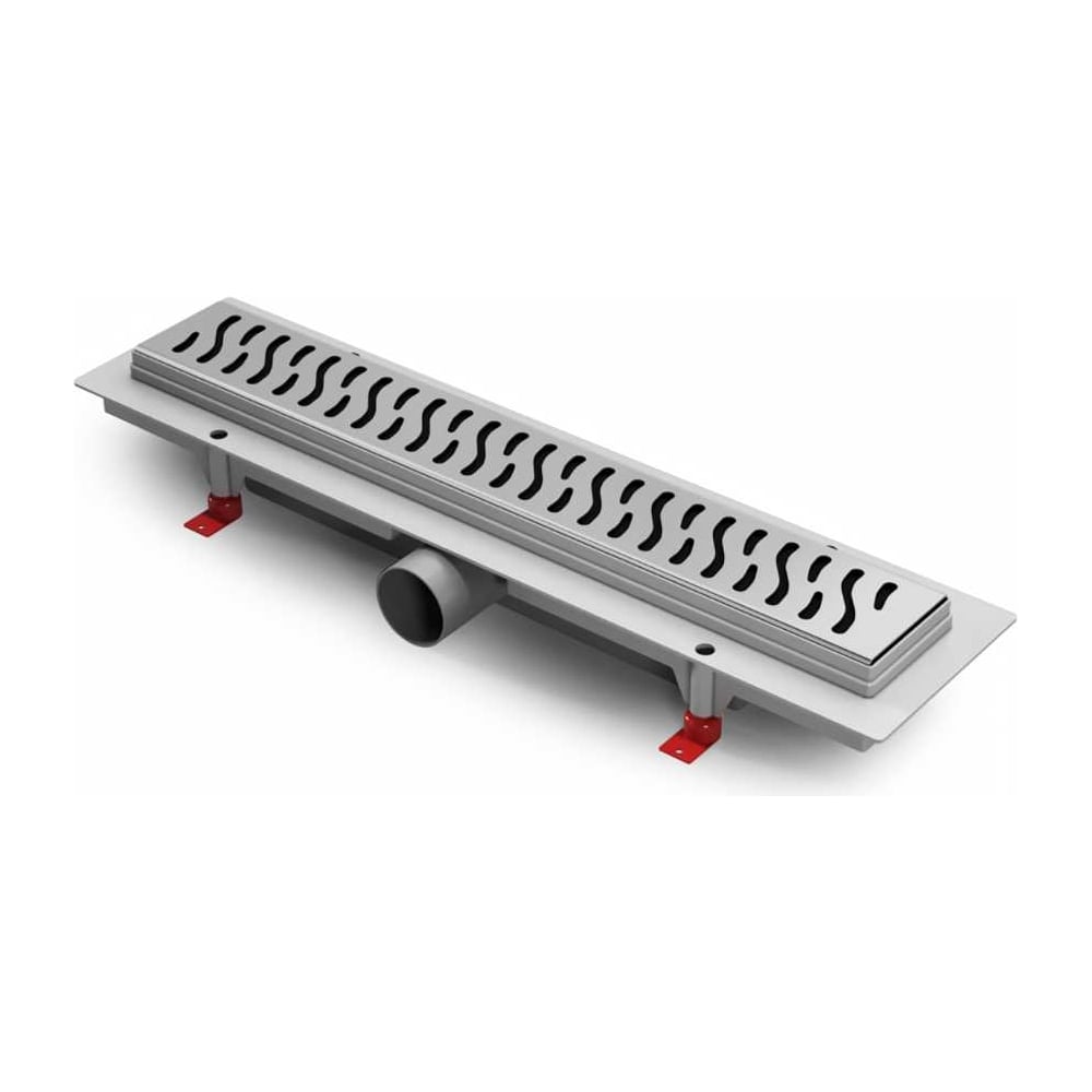 Изображение товара Водоотводящий пластиковый желоб Azario D40 с решеткой Harmony 350 мм боковой слив