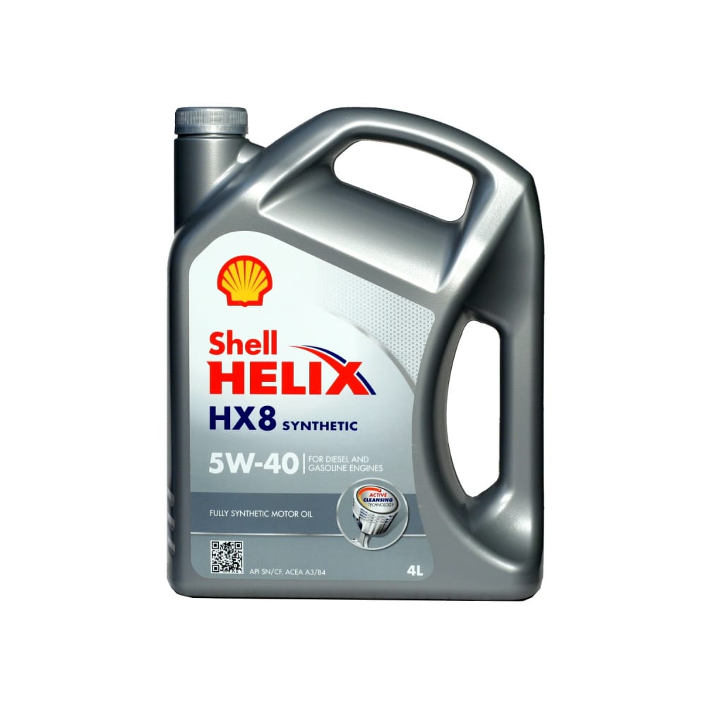 фото Моторное масло синтетическое helix hx8 synthetic 5w40, 4 л shell 550040295