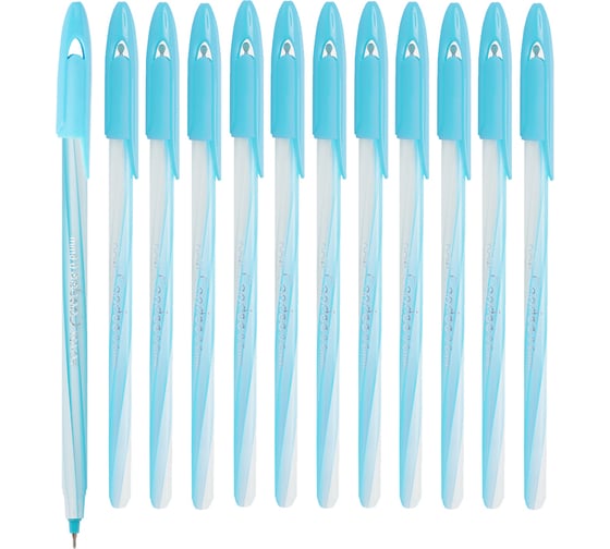 Изображение товара Шариковая ручка Flexoffice candee синяя, 12 шт. FO-027LBB BLUE