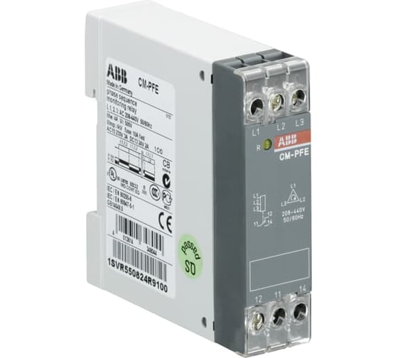 Изображение товара Реле контроля ABB чередования фаз CM-PFE 3x208-440В 1ПК 1SVR550824R9100