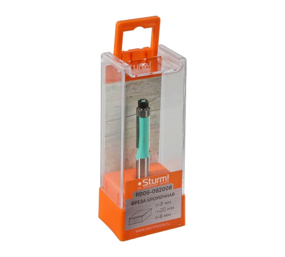 Изображение товара Фреза кромочная с нижним подшипником DxHxL 8x20x70 мм, хв-к 8 мм Sturm RB06-082008