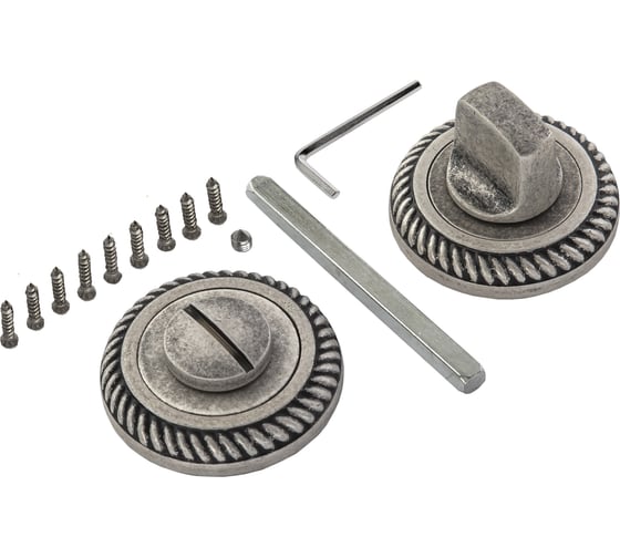 Изображение товара Завертка к ручкам PUERTO серебро ант темн INBK AL 17 DSL