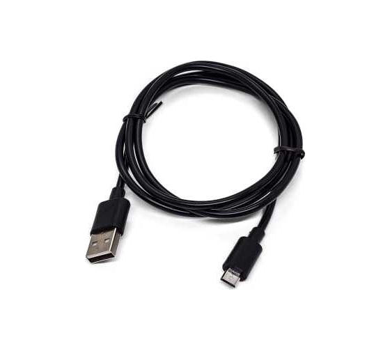 Изображение товара Интерфейсный кабель Filum 1 м, usb 2,0, черный, 2a, разъемы: usb a male- usb micro b male, FL-C-U2-AM-microBM-1M