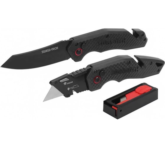 Изображение товара Набор складных ножей Swiss+Tech набор лезвий 2шт ST001053