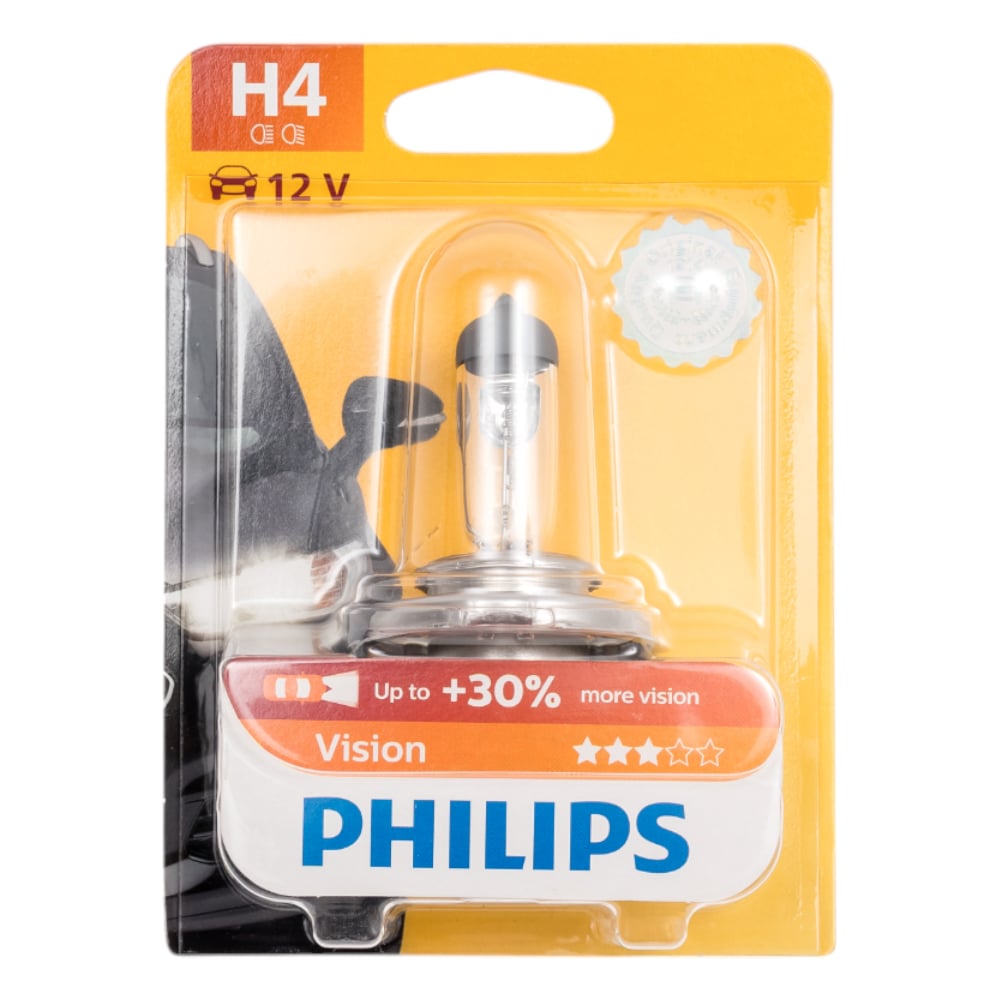 Изображение товара Автолампа PHILIPS H4 60/55 галогенная для автомобиля 12V