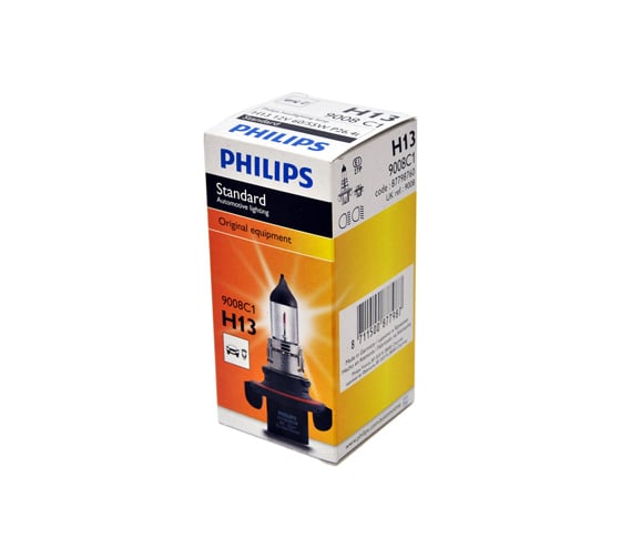 Изображение товара Автолампа PHILIPS H13 60,55 P26.4t 12V ,1,100 9008C1 651967
