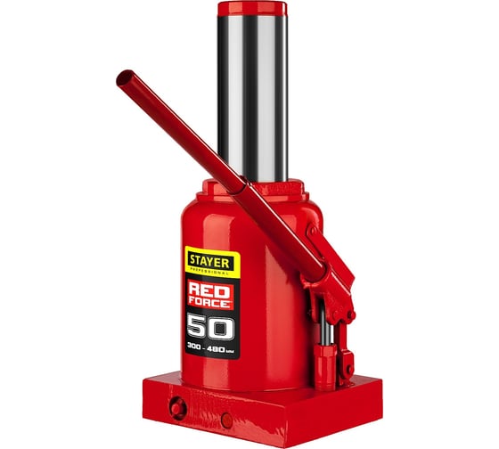 Изображение товара Гидравлический бутылочный домкрат STAYER Red Force, 50т 43160-50_z01