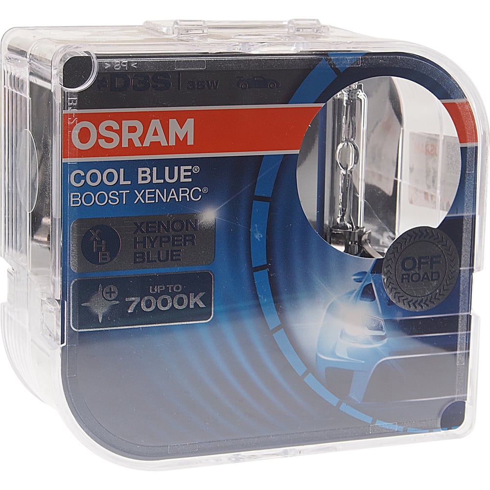 фото Автолампа osram d3s 35 pk32d-5 xenon blue boost 7000k, 2шт 12v, 1, 10 66340cbb-hcb