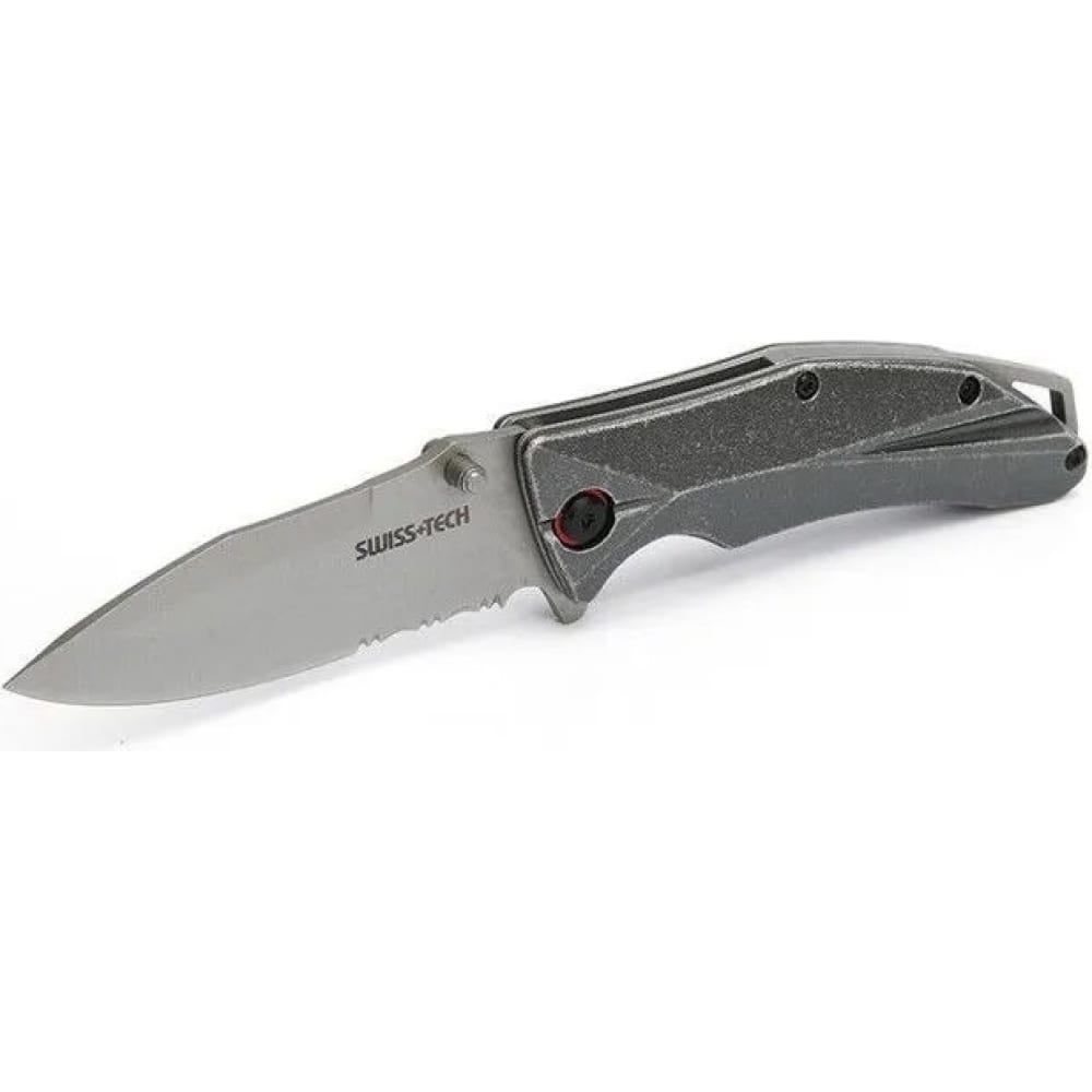 Складной нож Swiss+Tech набор из 3 х ножей фиксированным клинком crkt black fork hunting knife set сталь 8cr13mov цельнометаллические