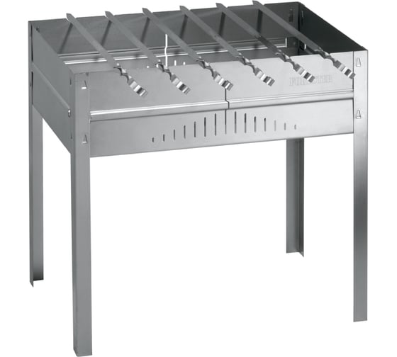 Изображение товара Мангал Forester разборный с ребрами жесткости + 6 шампура, с усиленным дном, 50x30x50 см, ecom BC-779